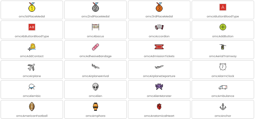 OpenMoji preview